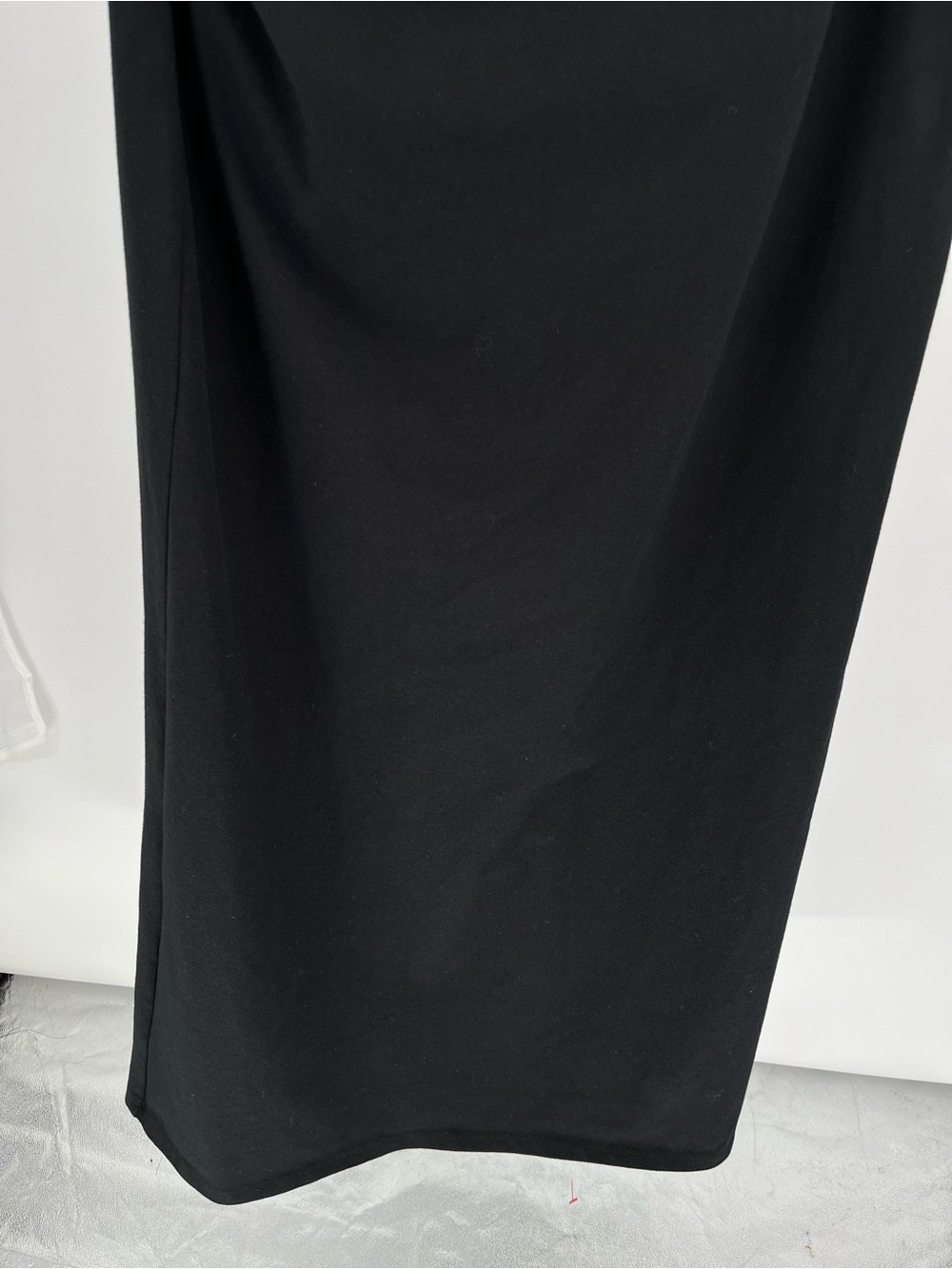 Reformation Black One Shoulder Ruched Maxi Dress Size Large Sustainable Bodycon - Picture 4 of 11